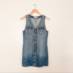 [tularosa] zoe button down denim dress